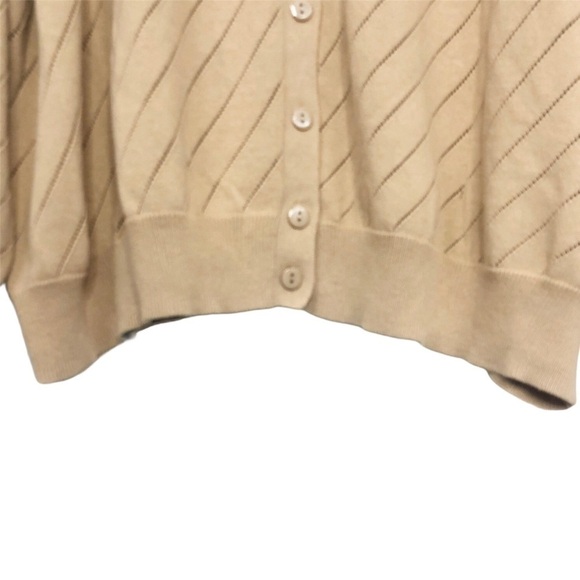 𝅺MODCLOTH Slant Get Enough Sweater Cardigan Sand NWT - Picture 6 of 13